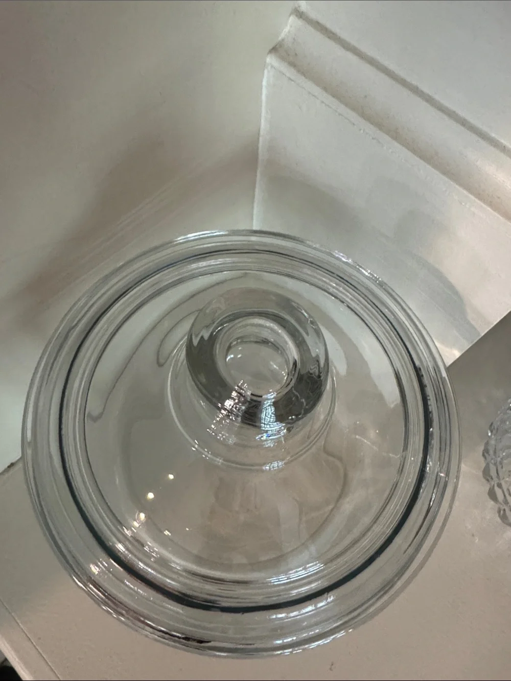Clear Glass Apothecary Candy Jar with Lid